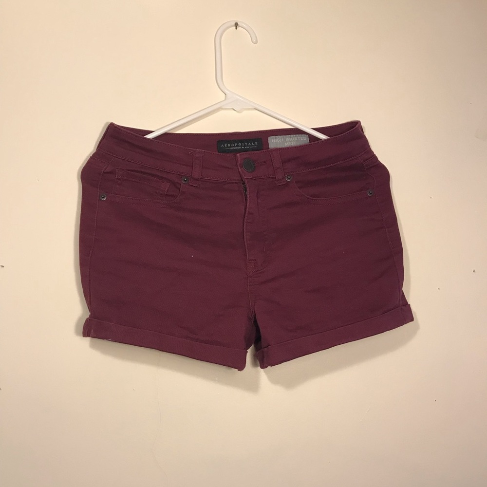 BOGO 1/2 OFF red high waisted shorts size 4